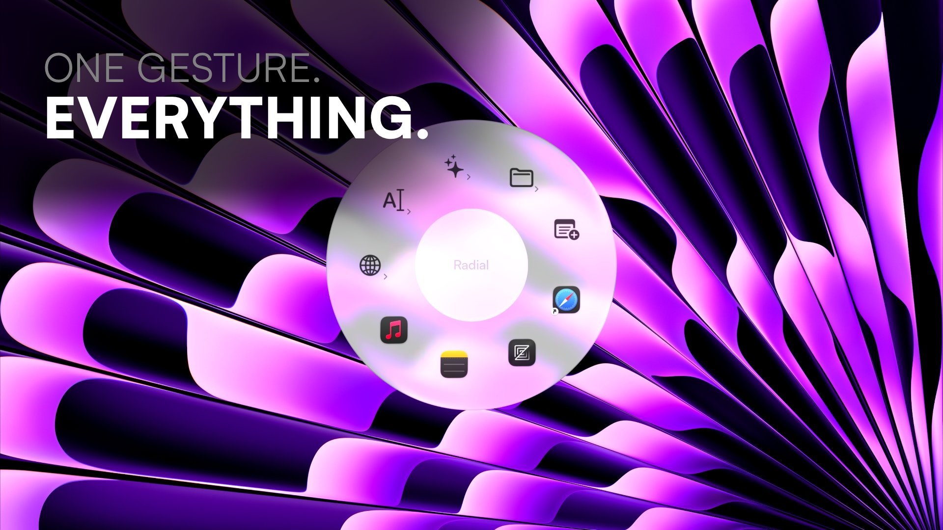 Radial screenshot